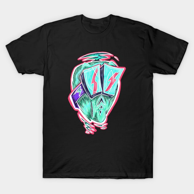 Alien Summer v1 T-Shirt by Popunk Pizza